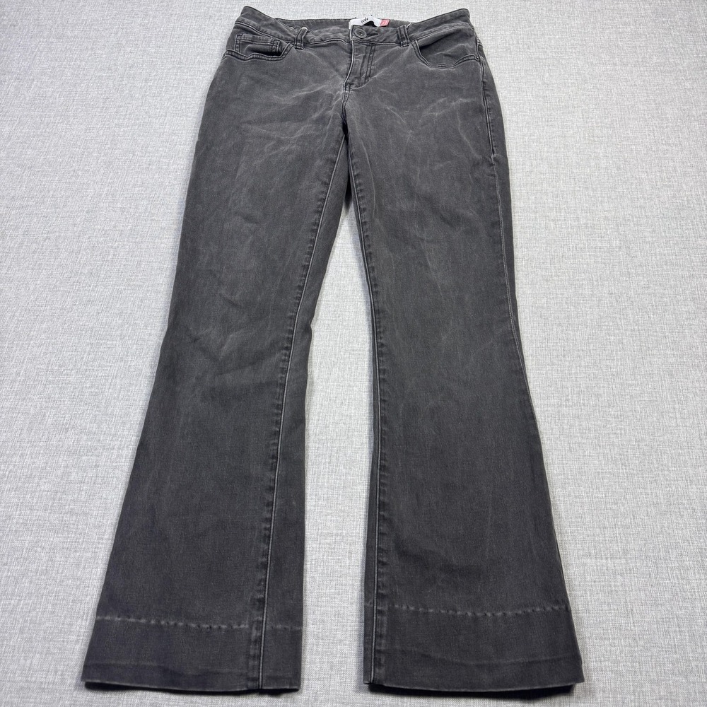 CAbi Jeans Womens‎ 8 Gray Bootcut Slim Stretch Denim Dark Wash High Rise 30x34